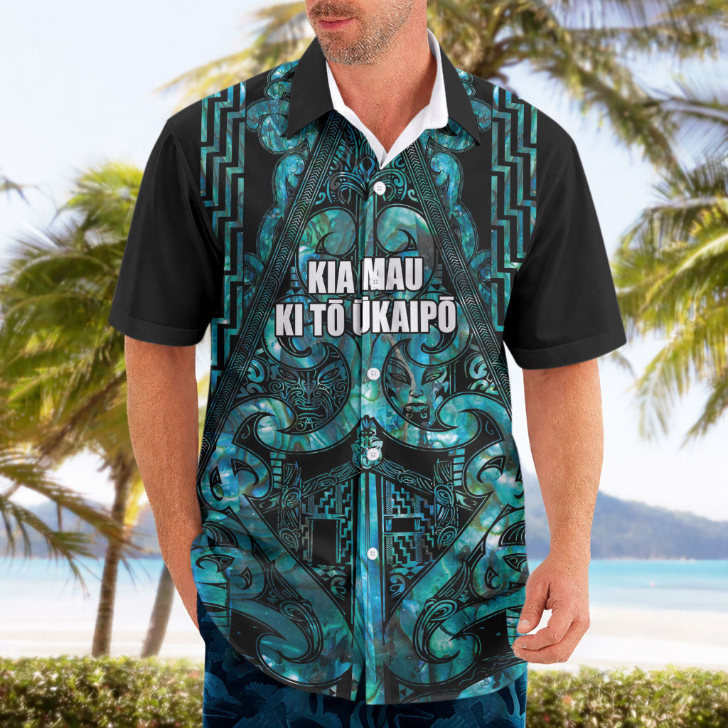 Maori Language Week Personalised Hawaiian Shirt Kia Mau Ki To Ukaipo Paua Shell Color LT14 - Polynesian Pride