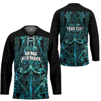 Maori Language Week Personalised Hockey Jersey Kia Mau Ki To Ukaipo Paua Shell Color LT14 - Polynesian Pride