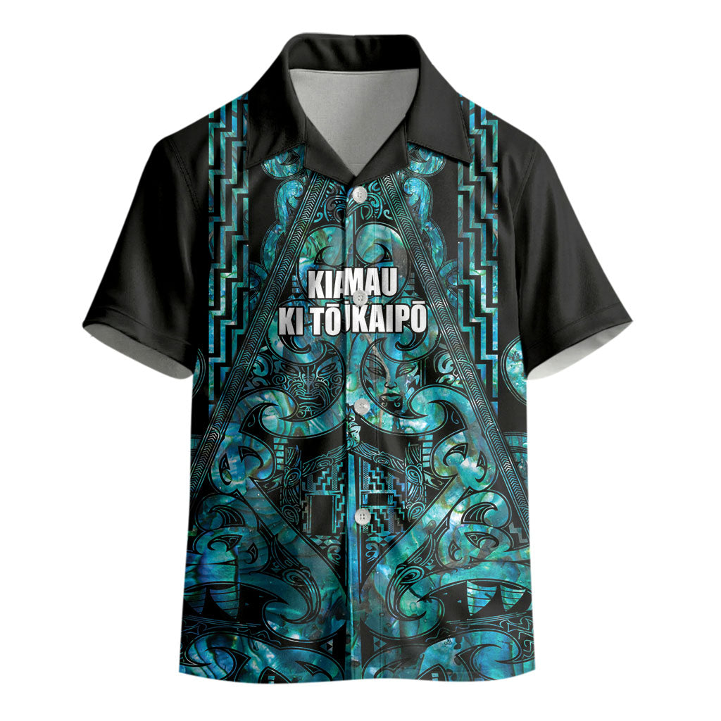 Maori Language Week Personalised Kid Hawaiian Shirt Kia Mau Ki To Ukaipo Paua Shell Color LT14 - Polynesian Pride