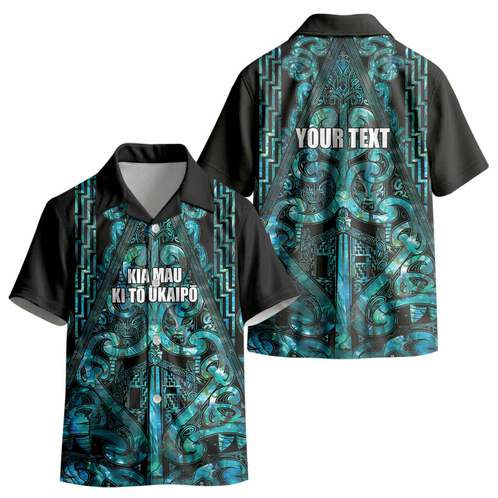 Maori Language Week Personalised Kid Hawaiian Shirt Kia Mau Ki To Ukaipo Paua Shell Color LT14 - Polynesian Pride
