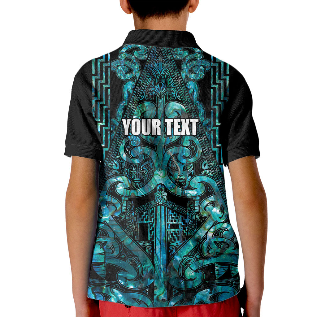 Maori Language Week Personalised Kid Polo Shirt Kia Mau Ki To Ukaipo Paua Shell Color LT14 - Polynesian Pride