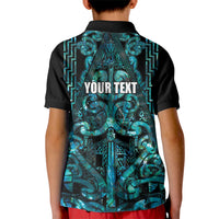 Maori Language Week Personalised Kid Polo Shirt Kia Mau Ki To Ukaipo Paua Shell Color LT14 - Polynesian Pride