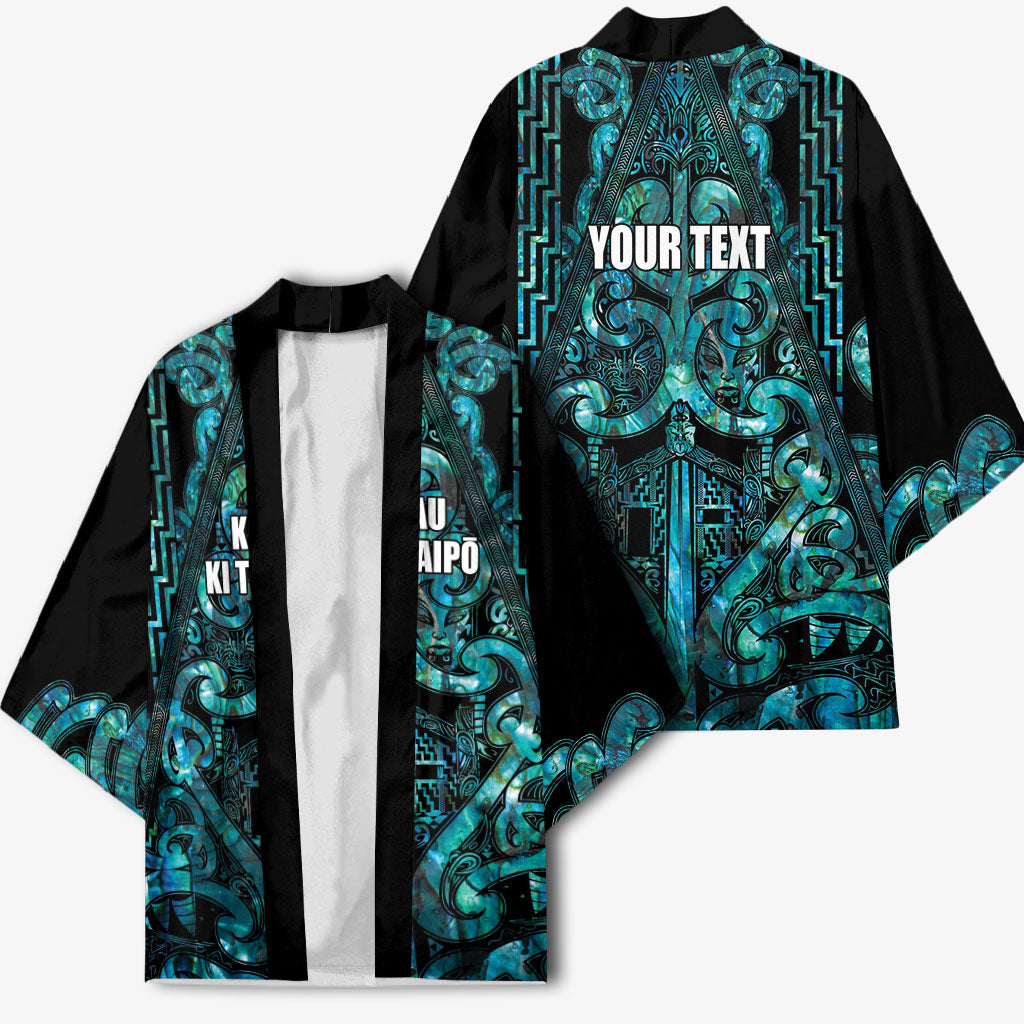 Maori Language Week Personalised Kimono Kia Mau Ki To Ukaipo Paua Shell Color LT14 - Polynesian Pride