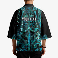 Maori Language Week Personalised Kimono Kia Mau Ki To Ukaipo Paua Shell Color LT14 - Polynesian Pride