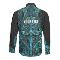 Maori Language Week Personalised Long Sleeve Button Shirt Kia Mau Ki To Ukaipo Paua Shell Color LT14 - Polynesian Pride
