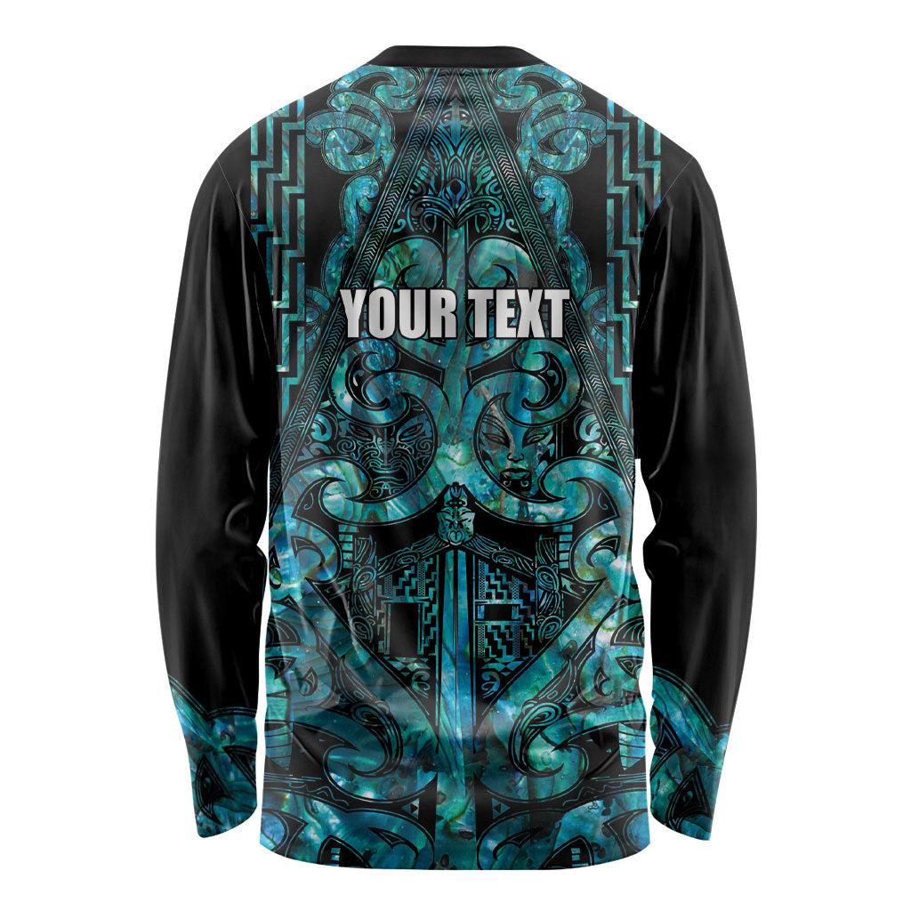 Maori Language Week Personalised Long Sleeve Shirt Kia Mau Ki To Ukaipo Paua Shell Color LT14 - Polynesian Pride