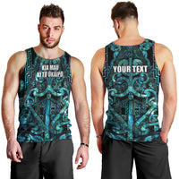 Maori Language Week Personalised Men Tank Top Kia Mau Ki To Ukaipo Paua Shell Color LT14 - Polynesian Pride