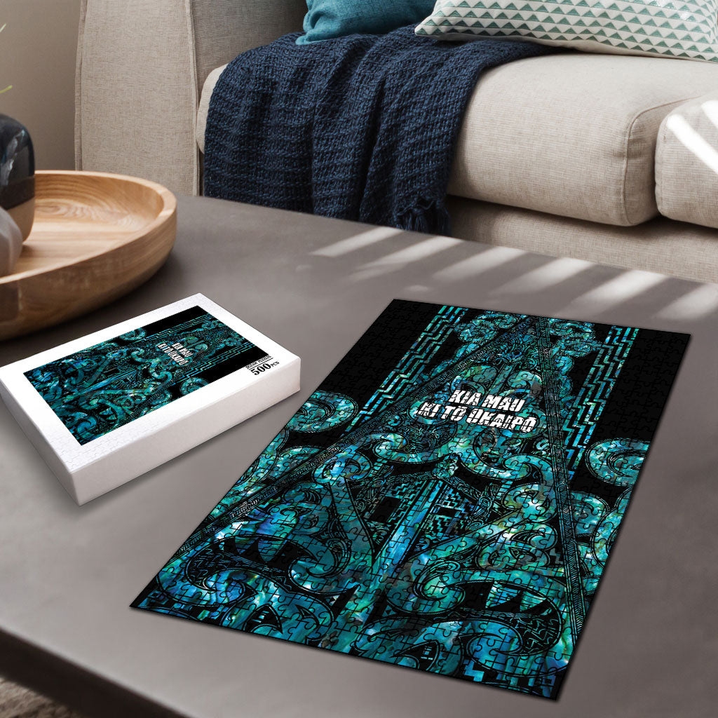 Maori Language Week Puzzle Kia Mau Ki To Ukaipo Paua Shell Color LT14 - Polynesian Pride