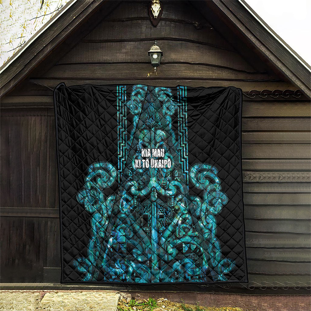 Maori Language Week Quilt Kia Mau Ki To Ukaipo Paua Shell Color LT14 - Polynesian Pride