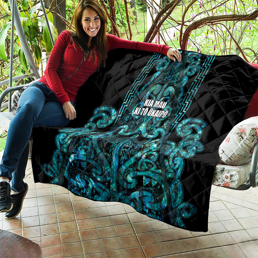 Maori Language Week Quilt Kia Mau Ki To Ukaipo Paua Shell Color LT14 - Polynesian Pride