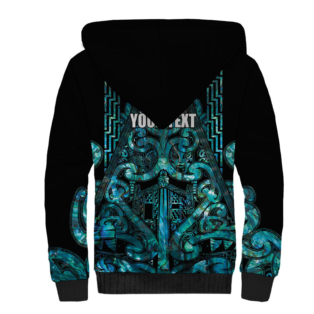 Maori Language Week Personalised Sherpa Hoodie Kia Mau Ki To Ukaipo Paua Shell Color LT14 - Polynesian Pride