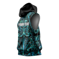 Maori Language Week Personalised Sleeveless Hoodie Kia Mau Ki To Ukaipo Paua Shell Color LT14 - Polynesian Pride