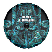Maori Language Week Spare Tire Cover Kia Mau Ki To Ukaipo Paua Shell Color LT14 - Polynesian Pride
