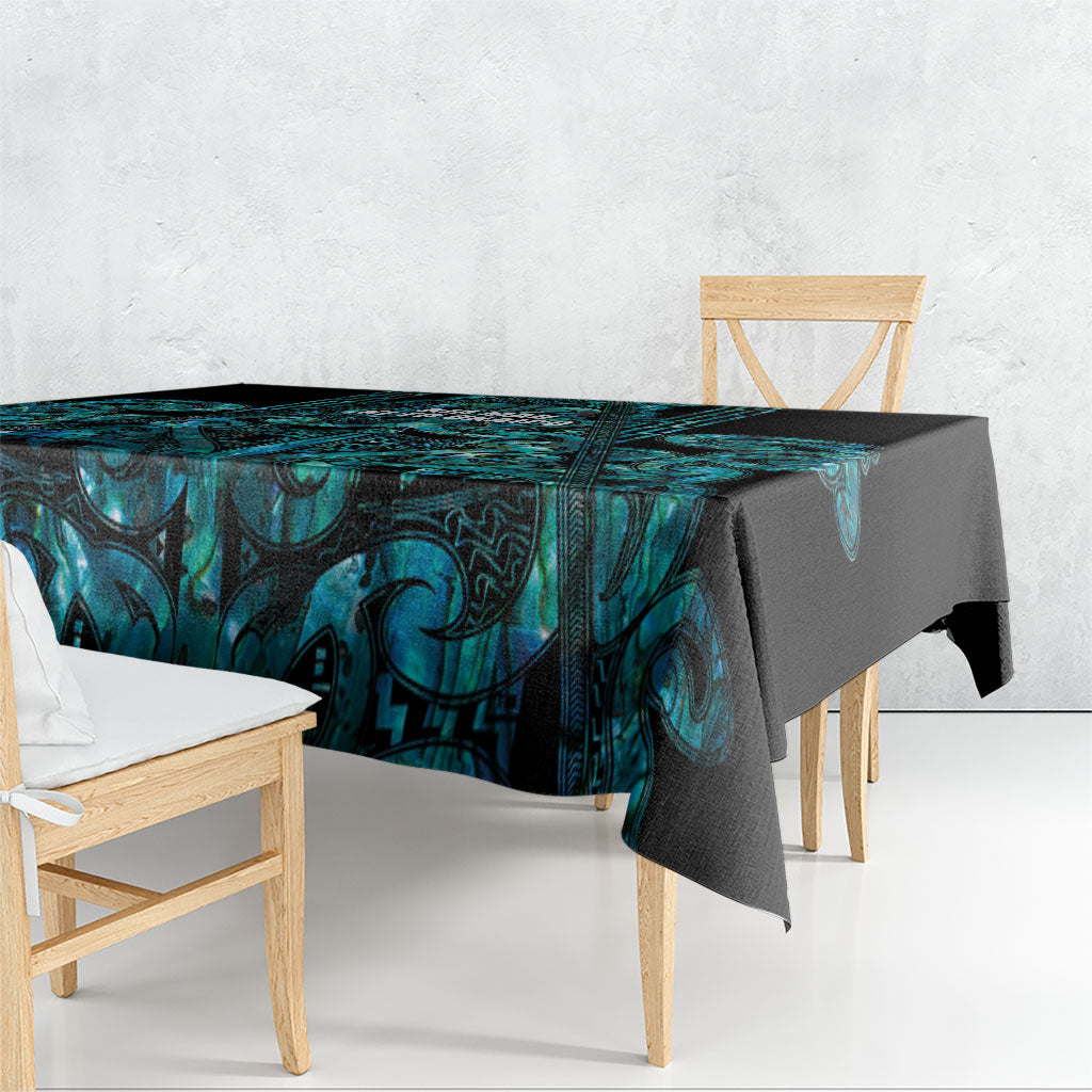 Maori Language Week Tablecloth Kia Mau Ki To Ukaipo Paua Shell Color LT14 - Polynesian Pride