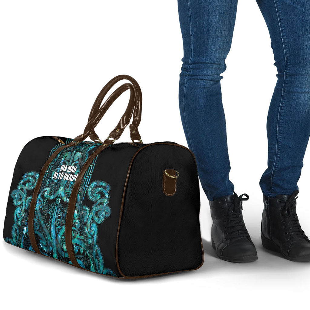 Maori Language Week Travel Bag Kia Mau Ki To Ukaipo Paua Shell Color LT14 - Polynesian Pride
