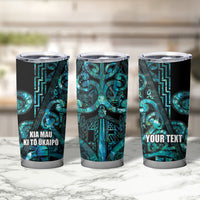 Maori Language Week Personalised Tumbler Cup Kia Mau Ki To Ukaipo Paua Shell Color LT14 - Polynesian Pride