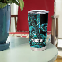 Maori Language Week Personalised Tumbler Cup Kia Mau Ki To Ukaipo Paua Shell Color LT14 - Polynesian Pride