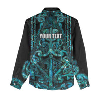 Maori Language Week Personalised Women Casual Shirt Kia Mau Ki To Ukaipo Paua Shell Color LT14 - Polynesian Pride