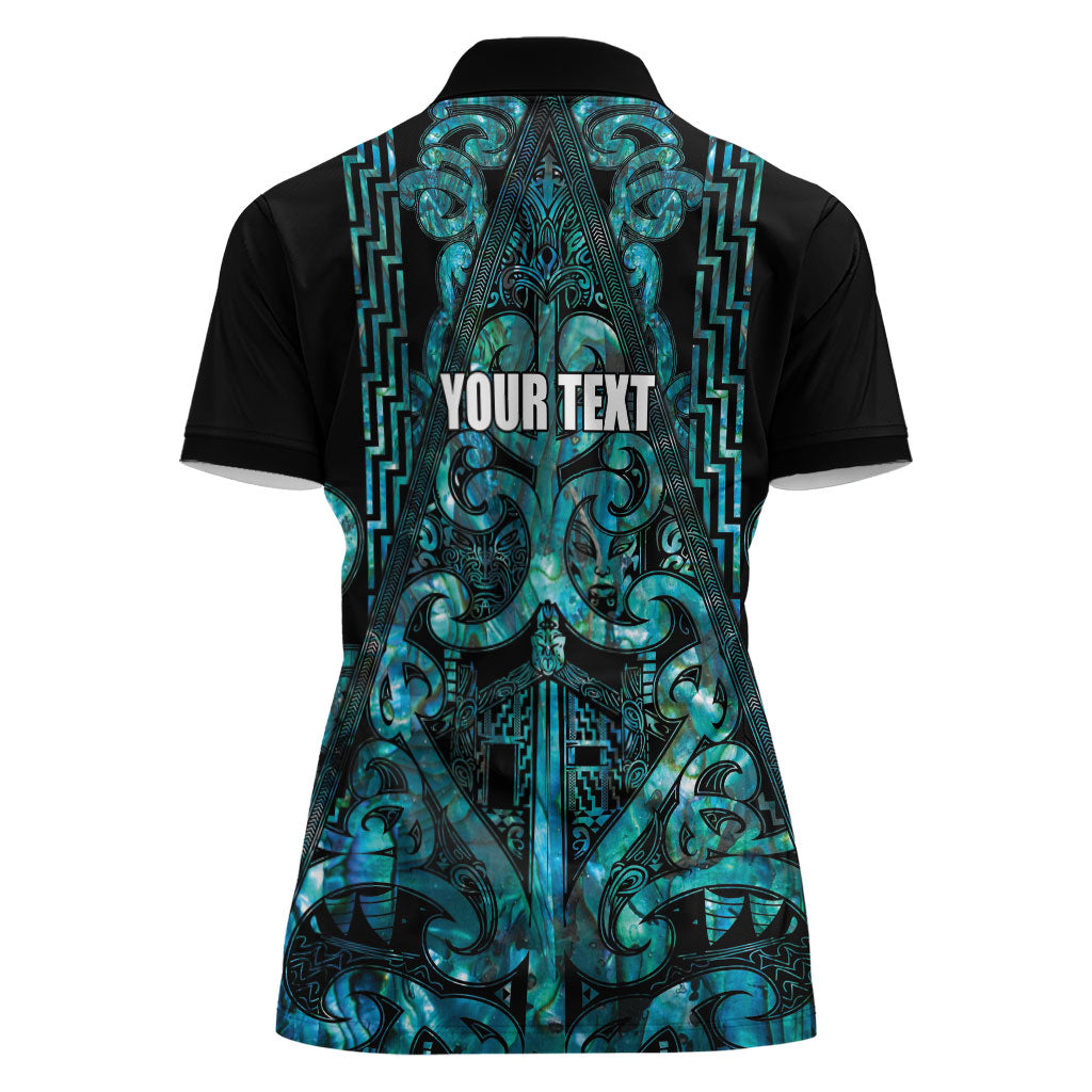 Maori Language Week Personalised Women Polo Shirt Kia Mau Ki To Ukaipo Paua Shell Color LT14 - Polynesian Pride