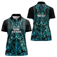 Maori Language Week Personalised Women Polo Shirt Kia Mau Ki To Ukaipo Paua Shell Color LT14 - Polynesian Pride
