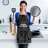 Maori Language Week Apron Kia Mau Ki To Ukaipo Grey Color LT14 - Polynesian Pride