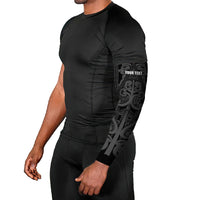 Maori Language Week Personalised Arm Sleeves Kia Mau Ki To Ukaipo Grey Color