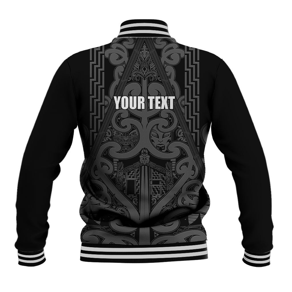 Maori Language Week Personalised Baseball Jacket Kia Mau Ki To Ukaipo Grey Color LT14 - Polynesian Pride