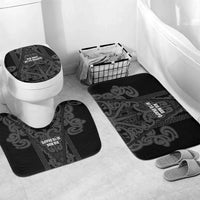 Maori Language Week Bathroom Set Kia Mau Ki To Ukaipo Grey Color