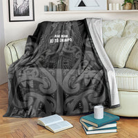 Maori Language Week Blanket Kia Mau Ki To Ukaipo Grey Color LT14 Grey - Polynesian Pride