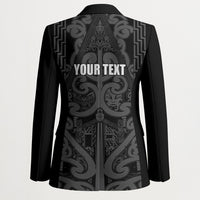 Maori Language Week Personalised Blazer Kia Mau Ki To Ukaipo Grey Color LT14 - Polynesian Pride
