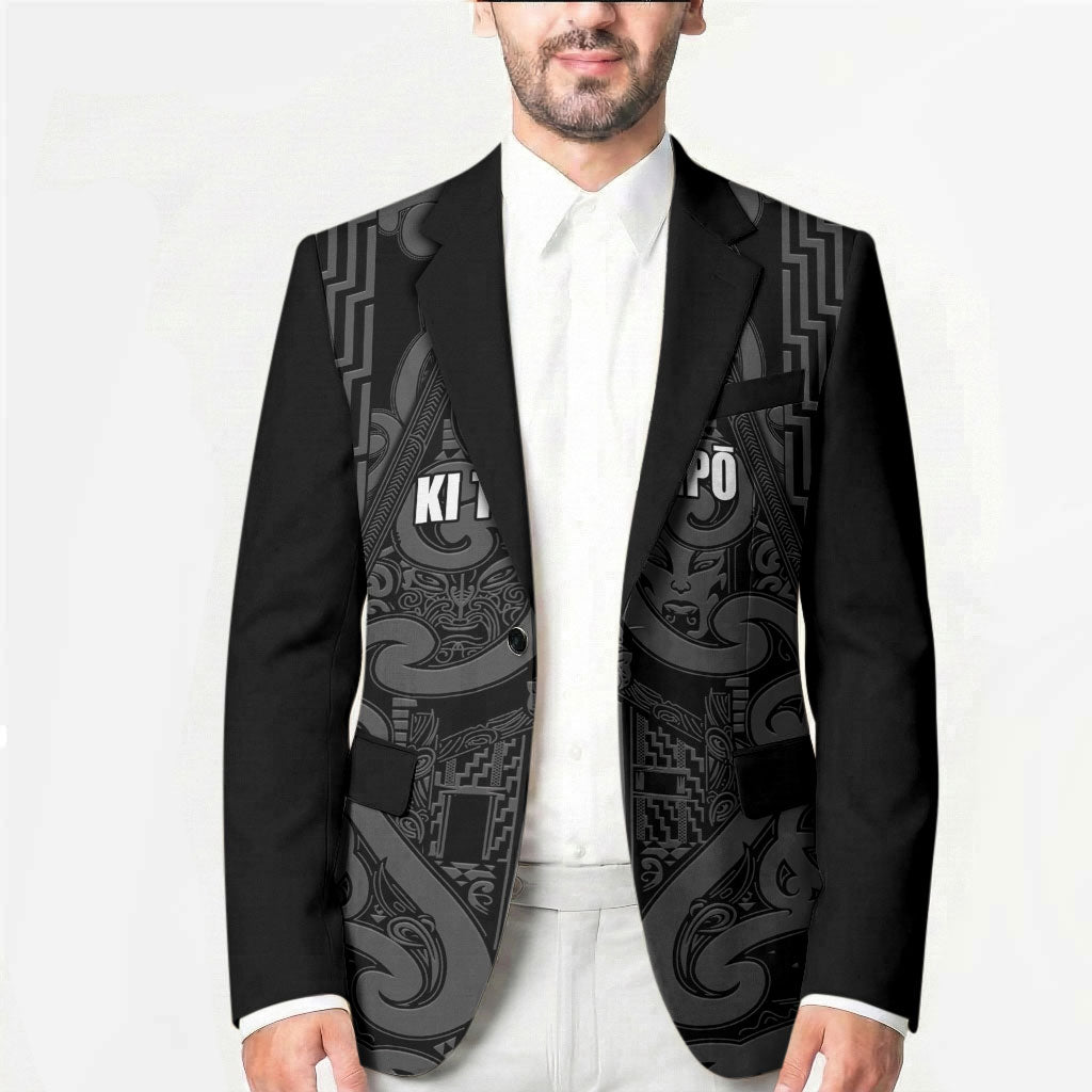 Maori Language Week Personalised Blazer Kia Mau Ki To Ukaipo Grey Color LT14 - Polynesian Pride