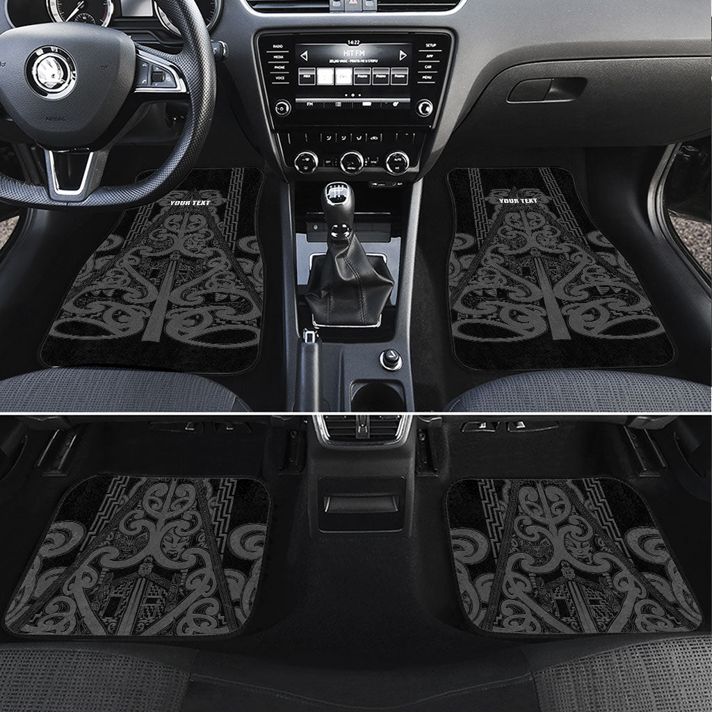 Maori Language Week Personalised Car Mats Kia Mau Ki To Ukaipo Grey Color LT14 Set 4pcs Grey - Polynesian Pride