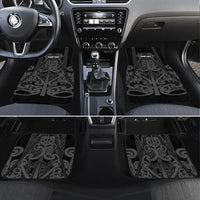 Maori Language Week Personalised Car Mats Kia Mau Ki To Ukaipo Grey Color LT14 Set 4pcs Grey - Polynesian Pride