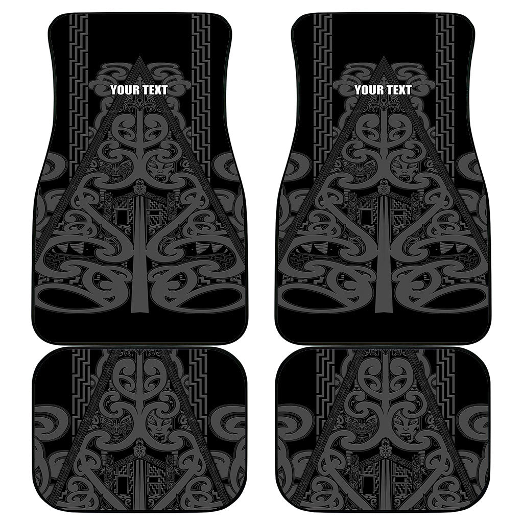 Maori Language Week Personalised Car Mats Kia Mau Ki To Ukaipo Grey Color LT14 - Polynesian Pride