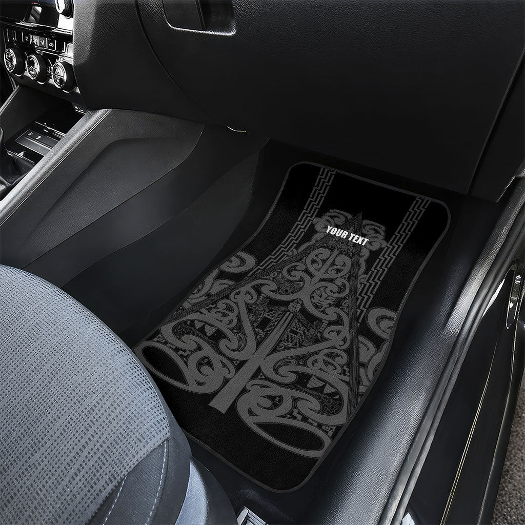 Maori Language Week Personalised Car Mats Kia Mau Ki To Ukaipo Grey Color LT14 - Polynesian Pride