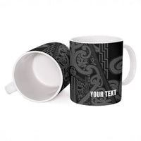 Maori Language Week Personalised Ceramic Mug Kia Mau Ki To Ukaipo Grey Color