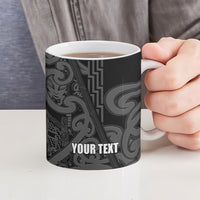 Maori Language Week Personalised Ceramic Mug Kia Mau Ki To Ukaipo Grey Color