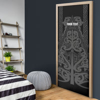 Maori Language Week Personalised Door Cover Kia Mau Ki To Ukaipo Grey Color