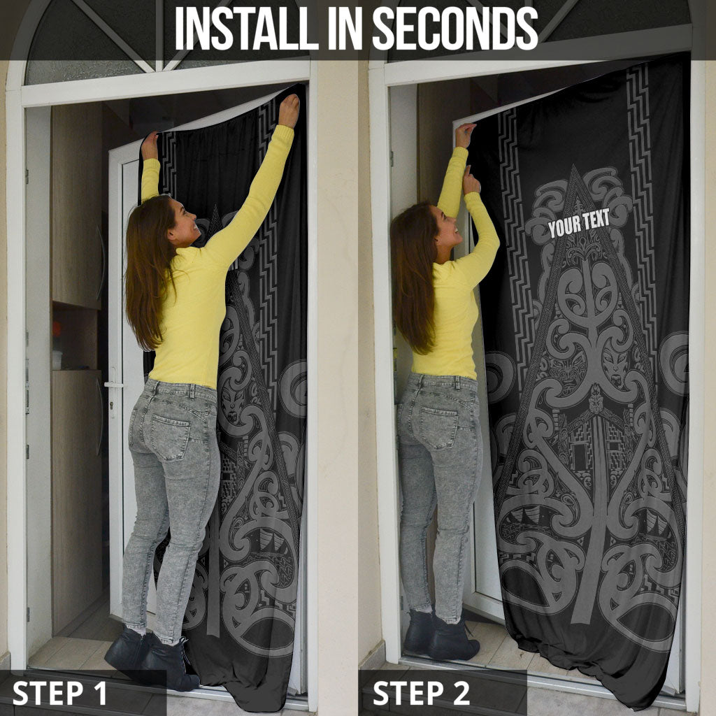 Maori Language Week Personalised Door Cover Kia Mau Ki To Ukaipo Grey Color