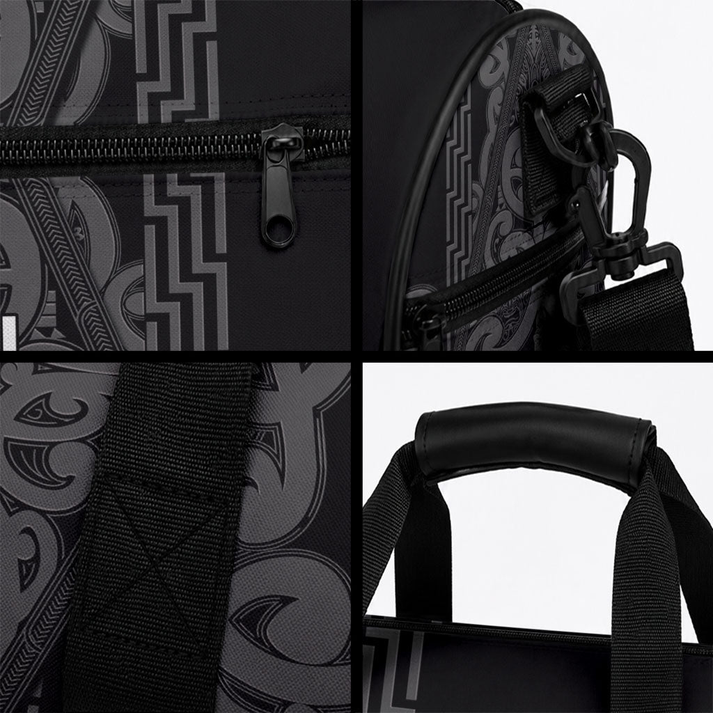 Maori Language Week Duffle Bag Kia Mau Ki To Ukaipo Grey Color