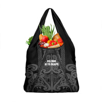 Maori Language Week Grocery Bag Kia Mau Ki To Ukaipo Grey Color