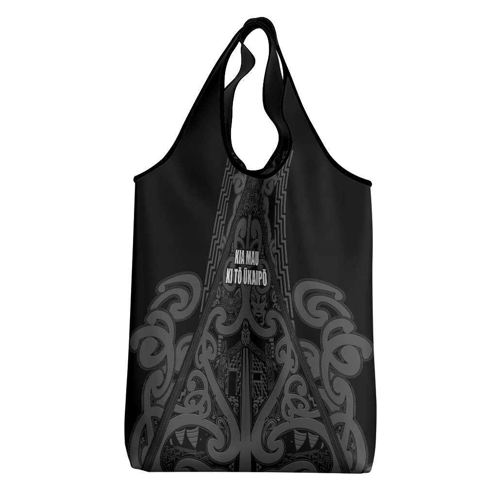 Maori Language Week Grocery Bag Kia Mau Ki To Ukaipo Grey Color