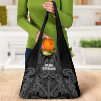 Maori Language Week Grocery Bag Kia Mau Ki To Ukaipo Grey Color