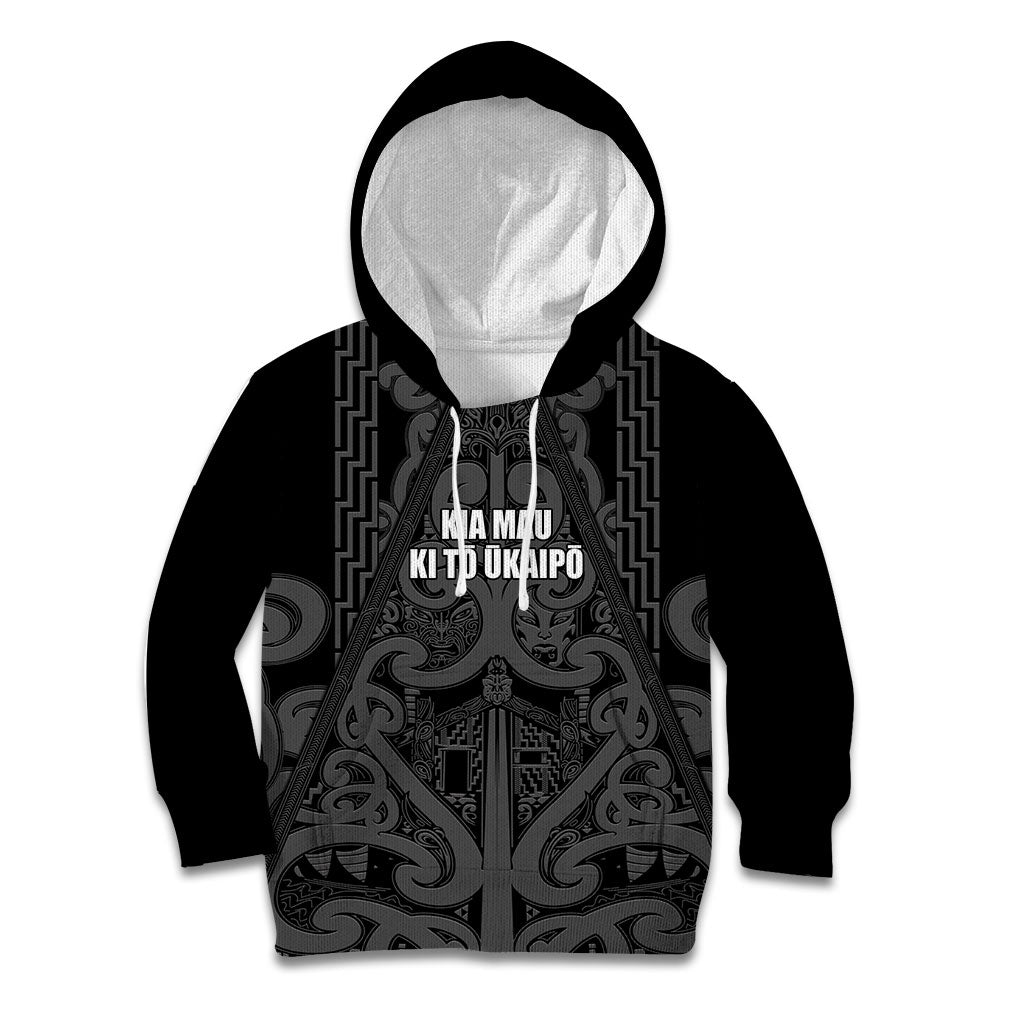Maori Language Week Personalised Kid Hoodie Kia Mau Ki To Ukaipo Grey Color LT14 Hoodie Grey - Polynesian Pride