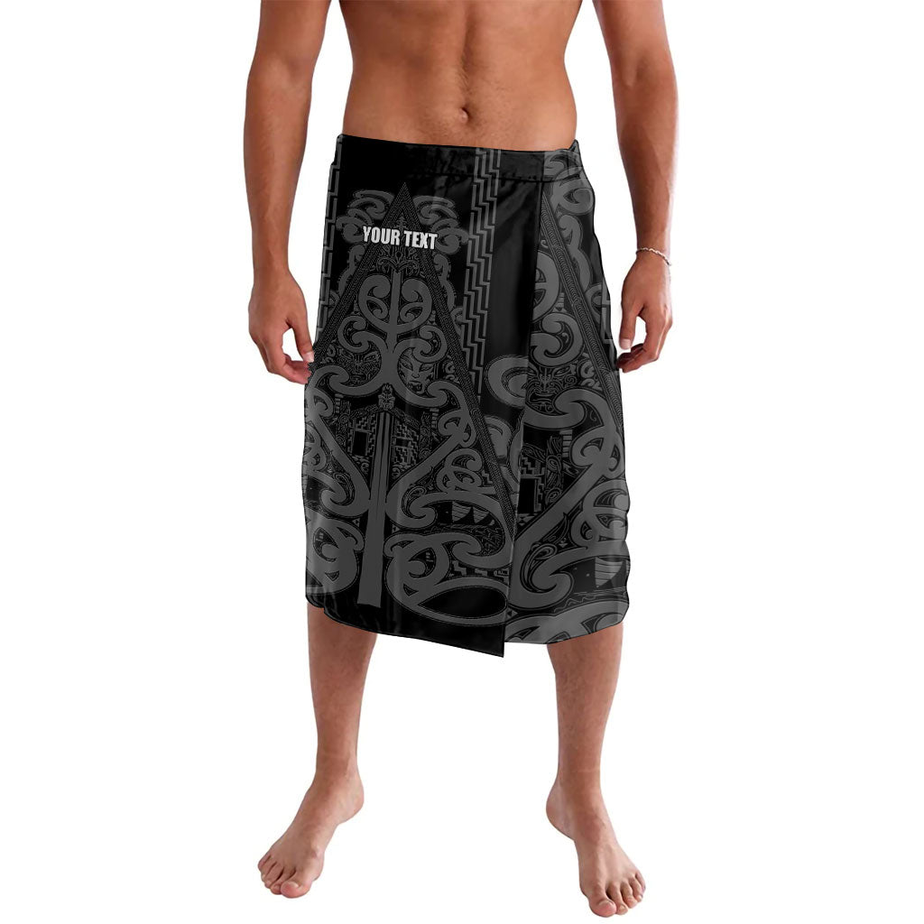 Maori Language Week Personalised Lavalava Kia Mau Ki To Ukaipo Grey Color LT14 Grey - Polynesian Pride