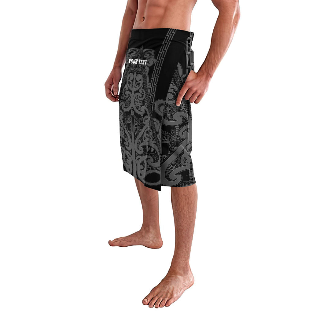 Maori Language Week Personalised Lavalava Kia Mau Ki To Ukaipo Grey Color LT14 - Polynesian Pride