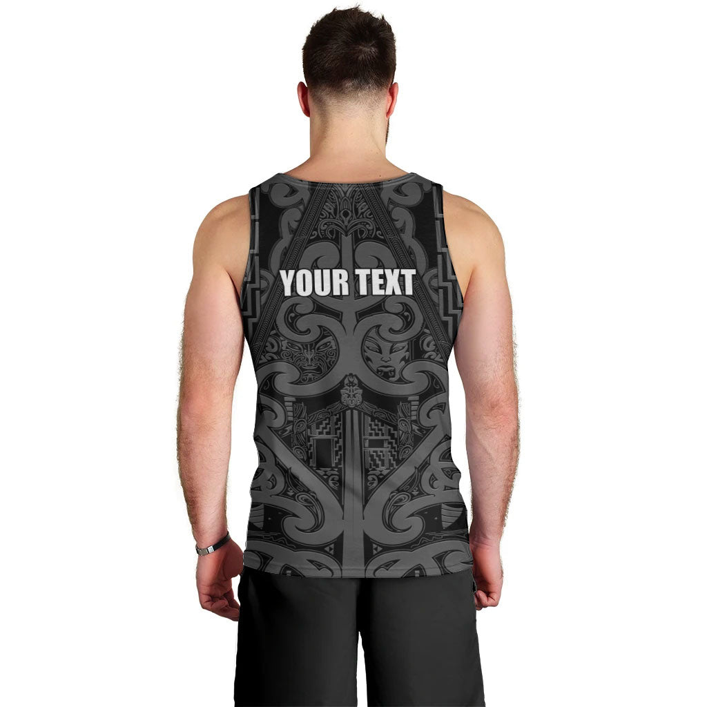 Maori Language Week Personalised Men Tank Top Kia Mau Ki To Ukaipo Grey Color LT14 - Polynesian Pride
