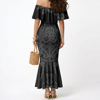 Maori Language Week Personalised Mermaid Dress Kia Mau Ki To Ukaipo Grey Color