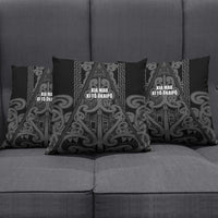 Maori Language Week Pillow Cover Kia Mau Ki To Ukaipo Grey Color