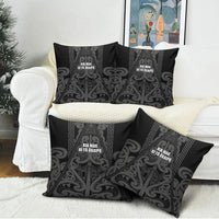 Maori Language Week Pillow Cover Kia Mau Ki To Ukaipo Grey Color